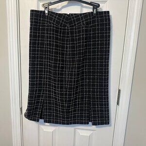 Kasper Dress Skirt Plaid